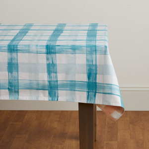 reversible watercolor gingham tablecloth - standard alt 4