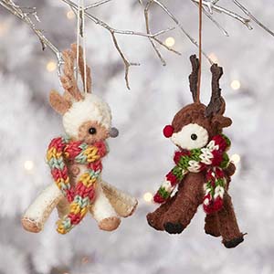 rednose reindeer ornament alt